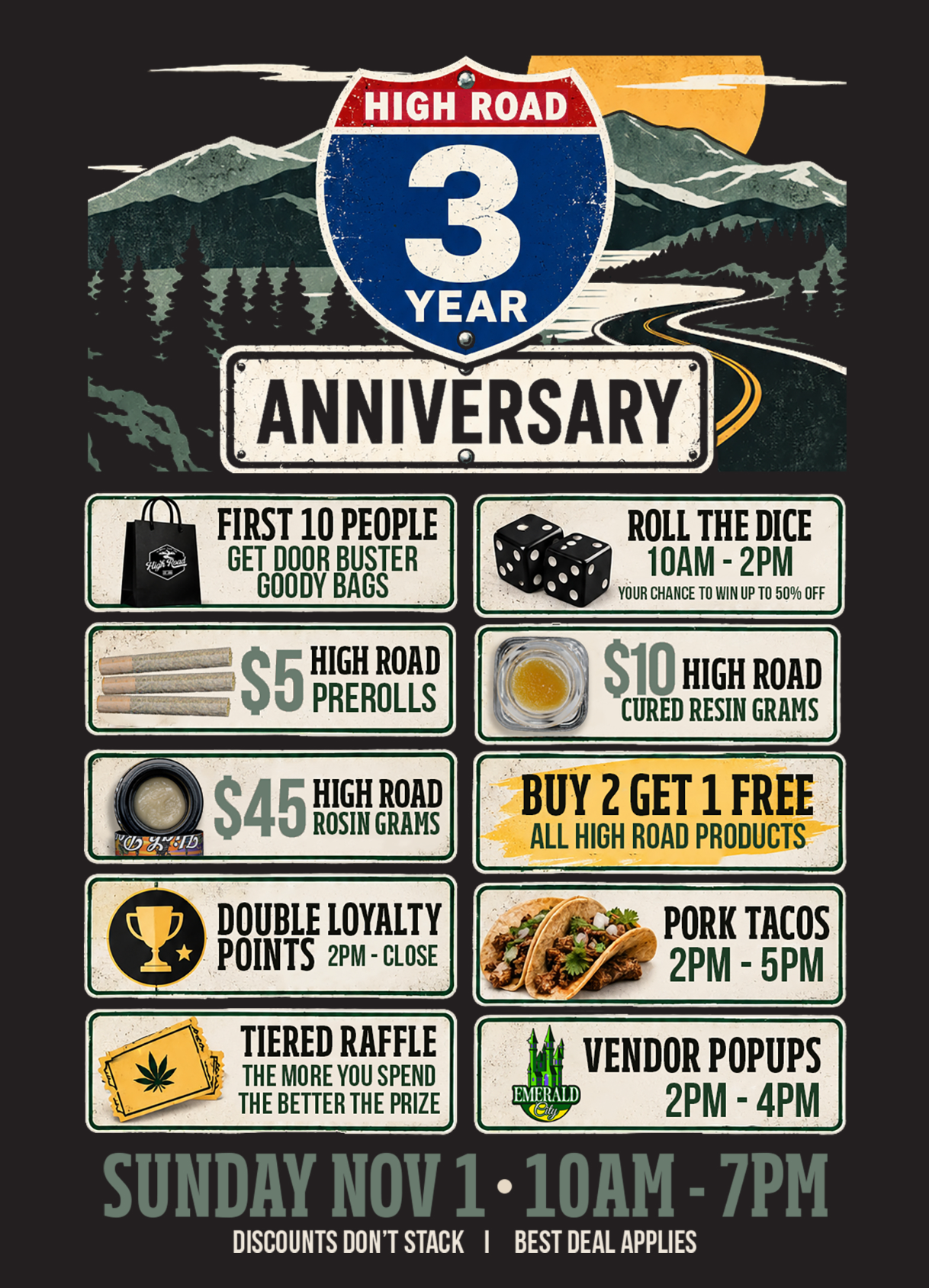 high road 3 year anniversary